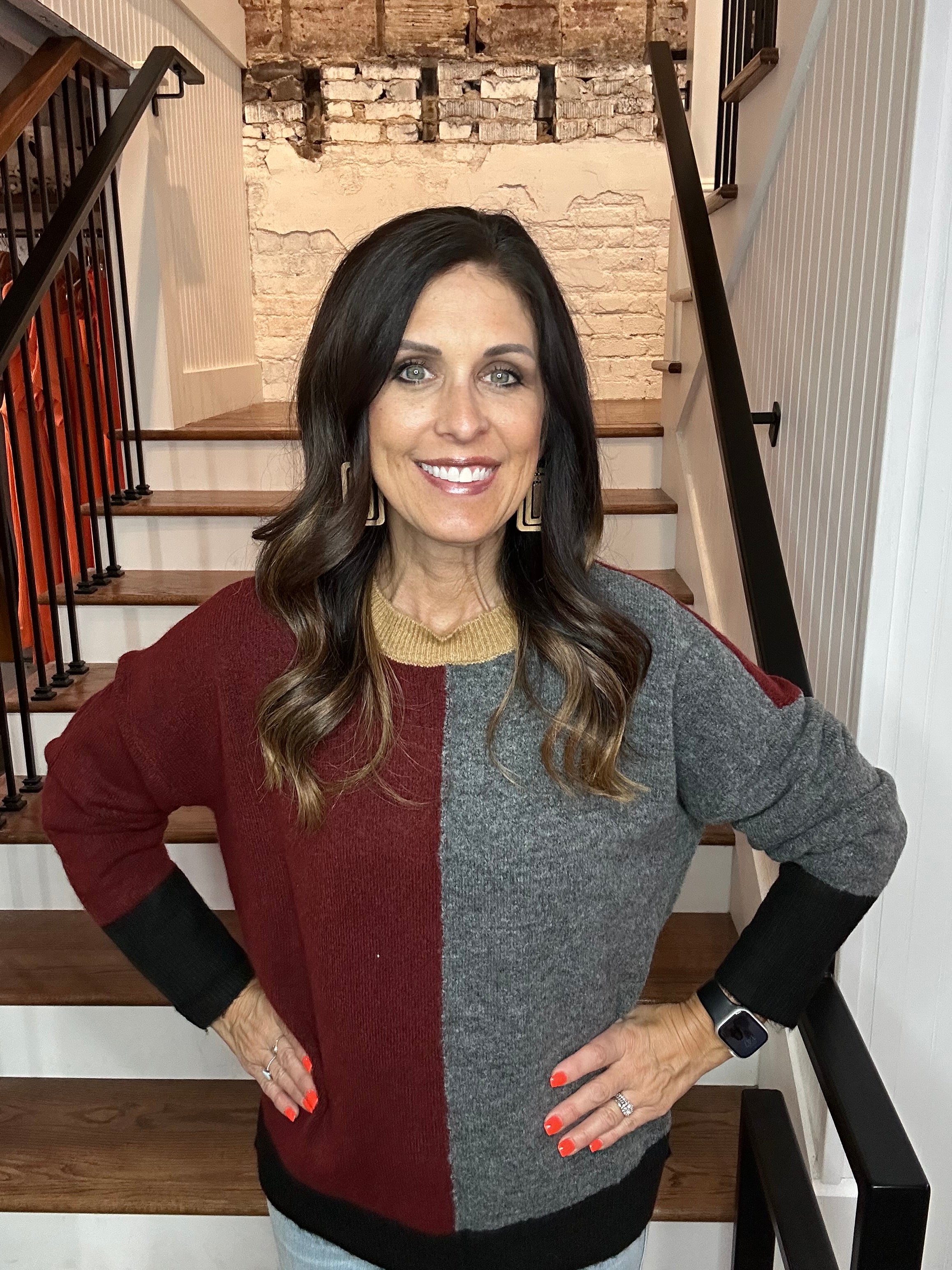 Colorblock Sweater