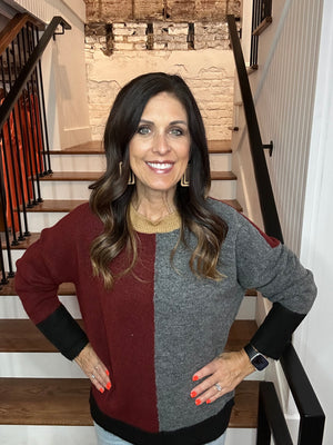 Colorblock Sweater