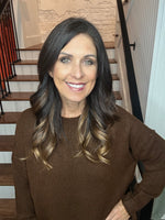 Crewneck Front Seam Sweater