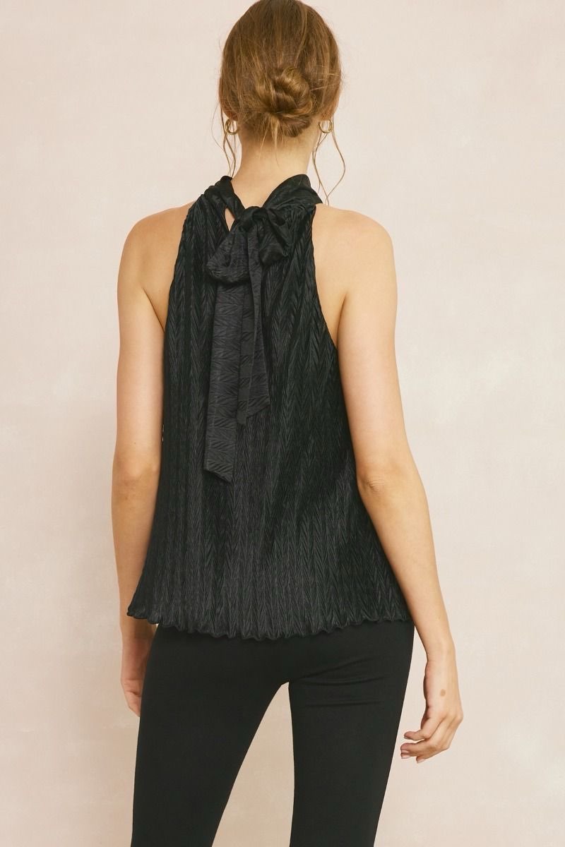 Pleated Halter Top