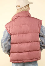 High Neck Puffer Vest