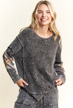 Star Patch Melange Sweater