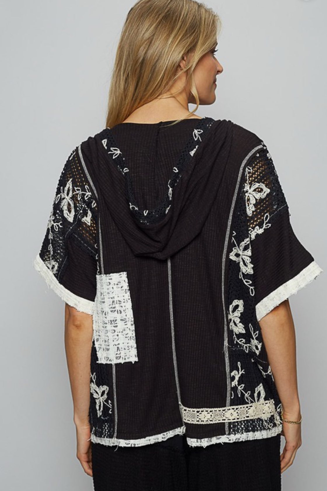 Crochet Contrast Top