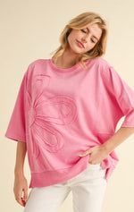 Flower Embroidery Top