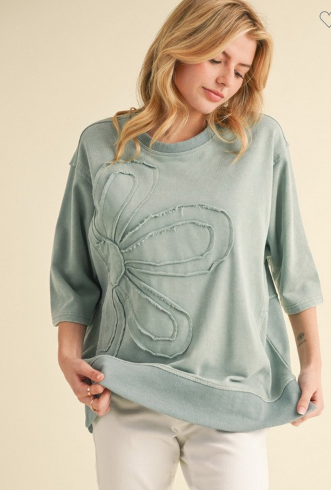 Flower Embroidery Top