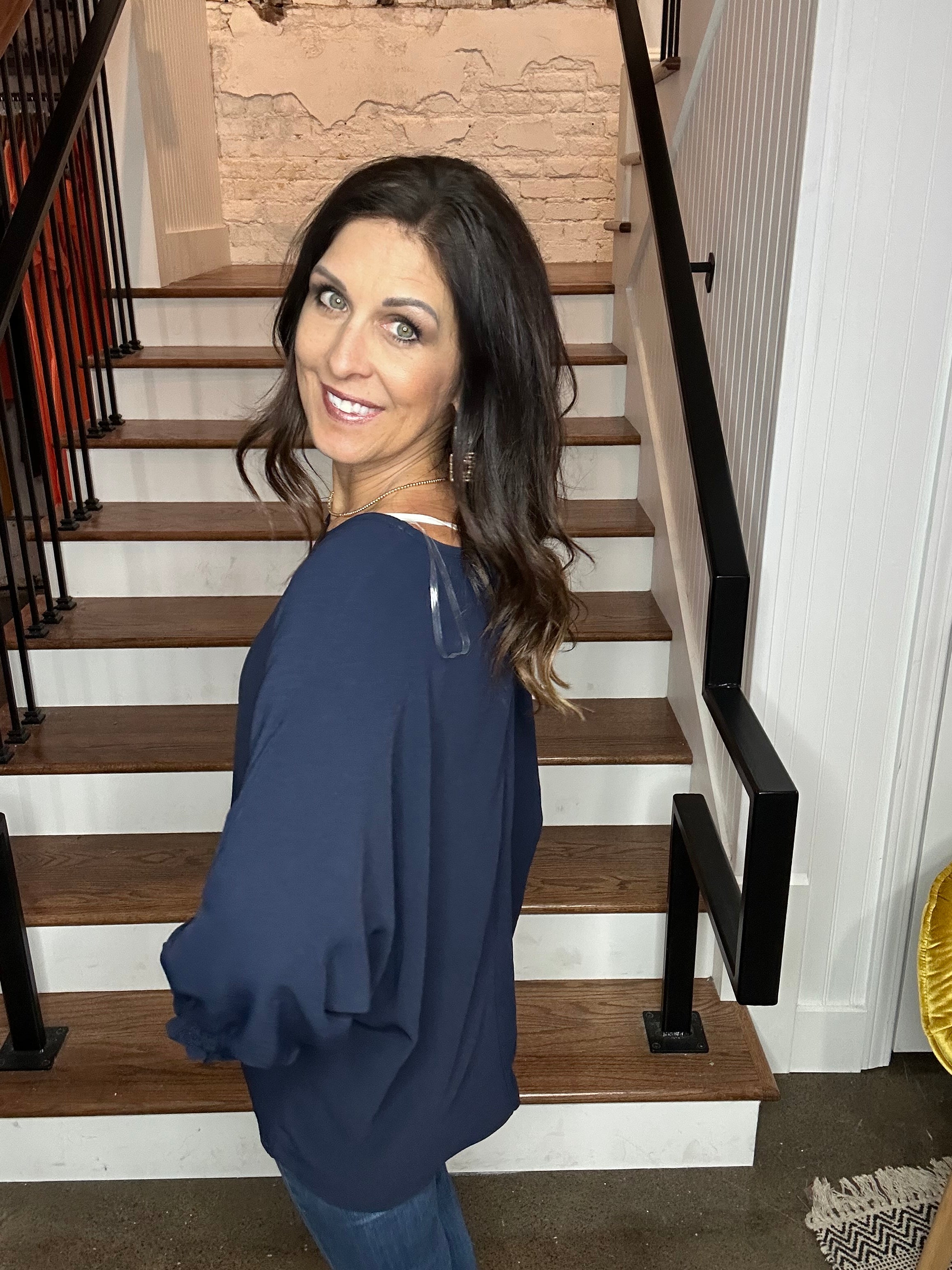 Smocked Sleeve Top