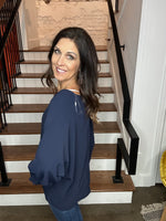 Smocked Sleeve Top