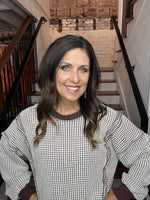 Oversized Waffle Knit Top