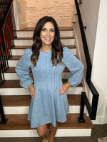 Denim Seam Detail Dress