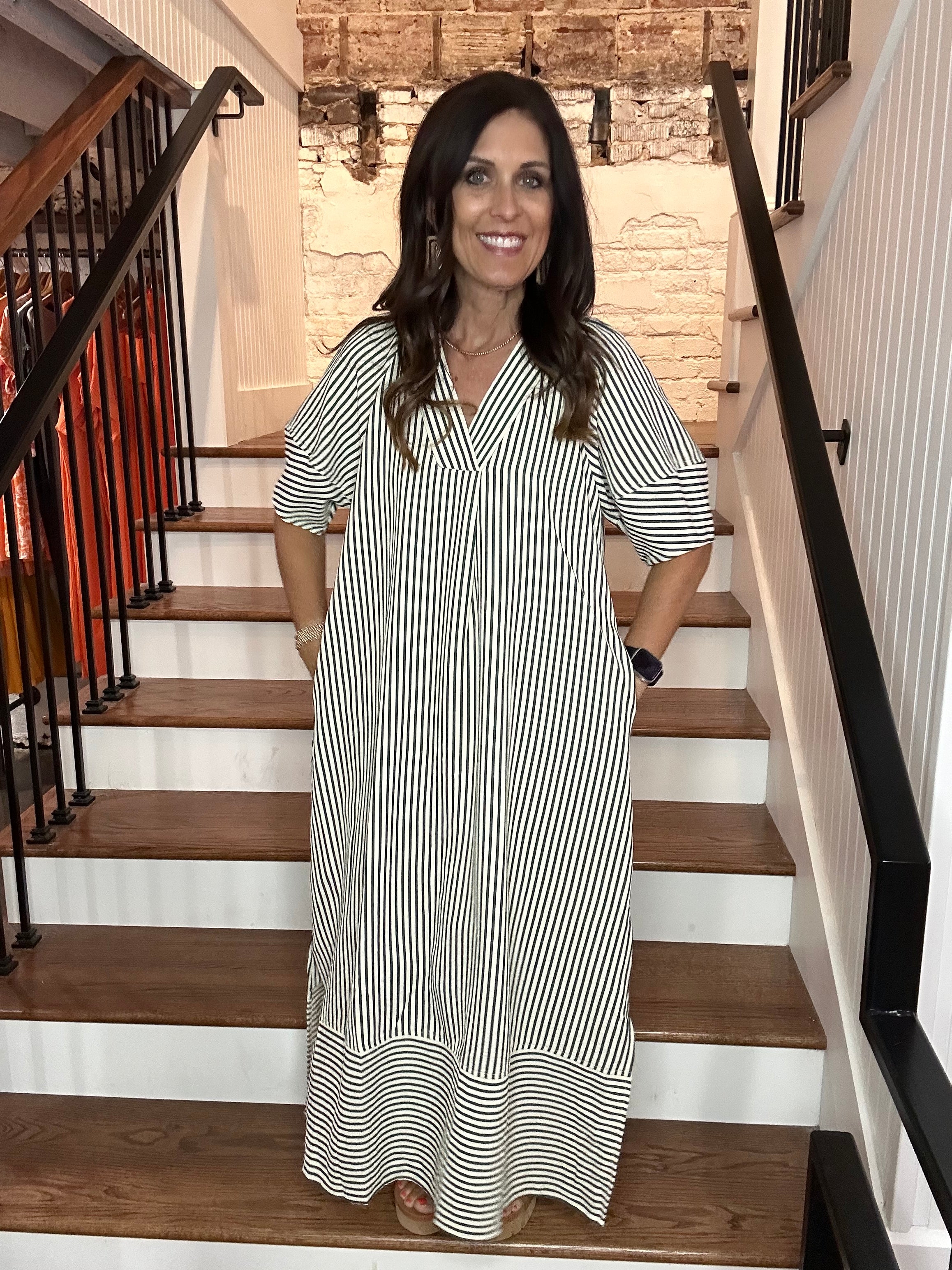 Striped Flow Dress