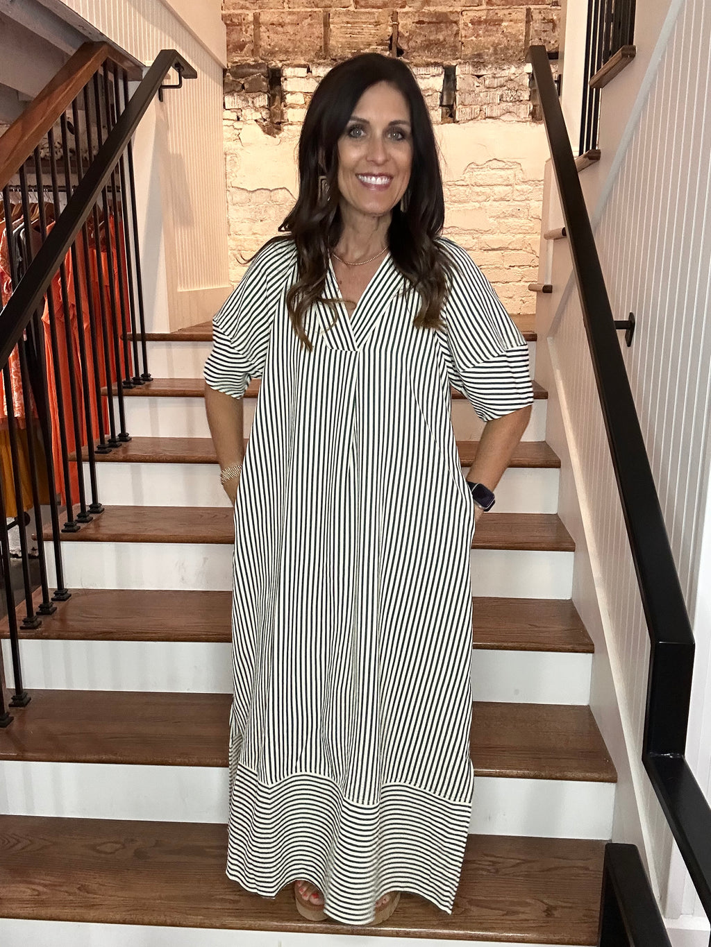 Striped Flow Dress