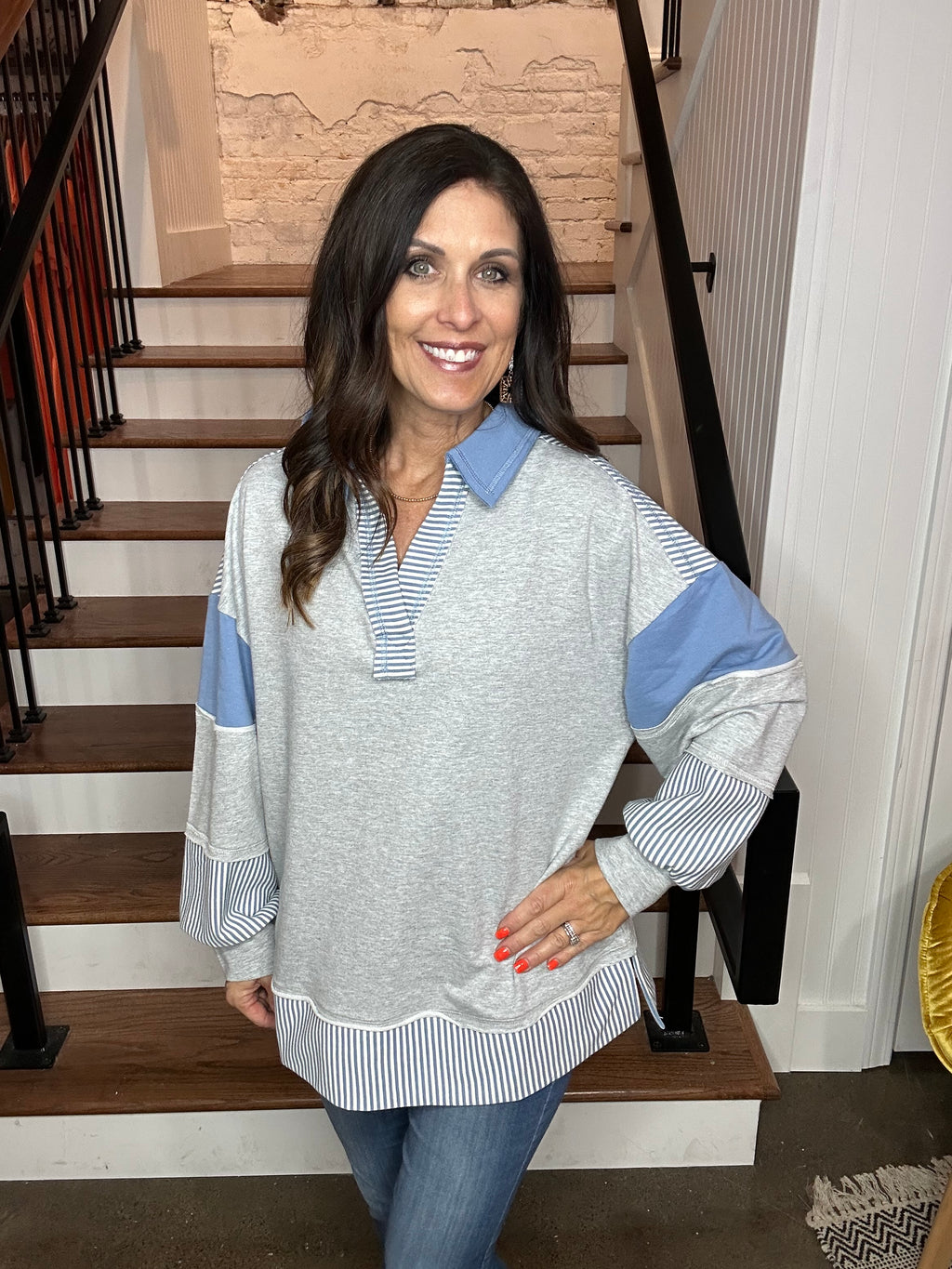 Solid & Striped Top