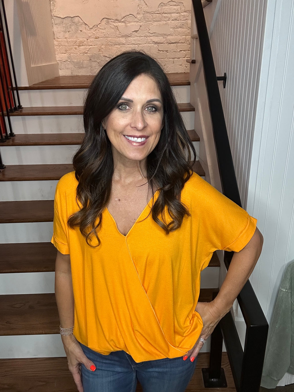 Faux Wrap Top