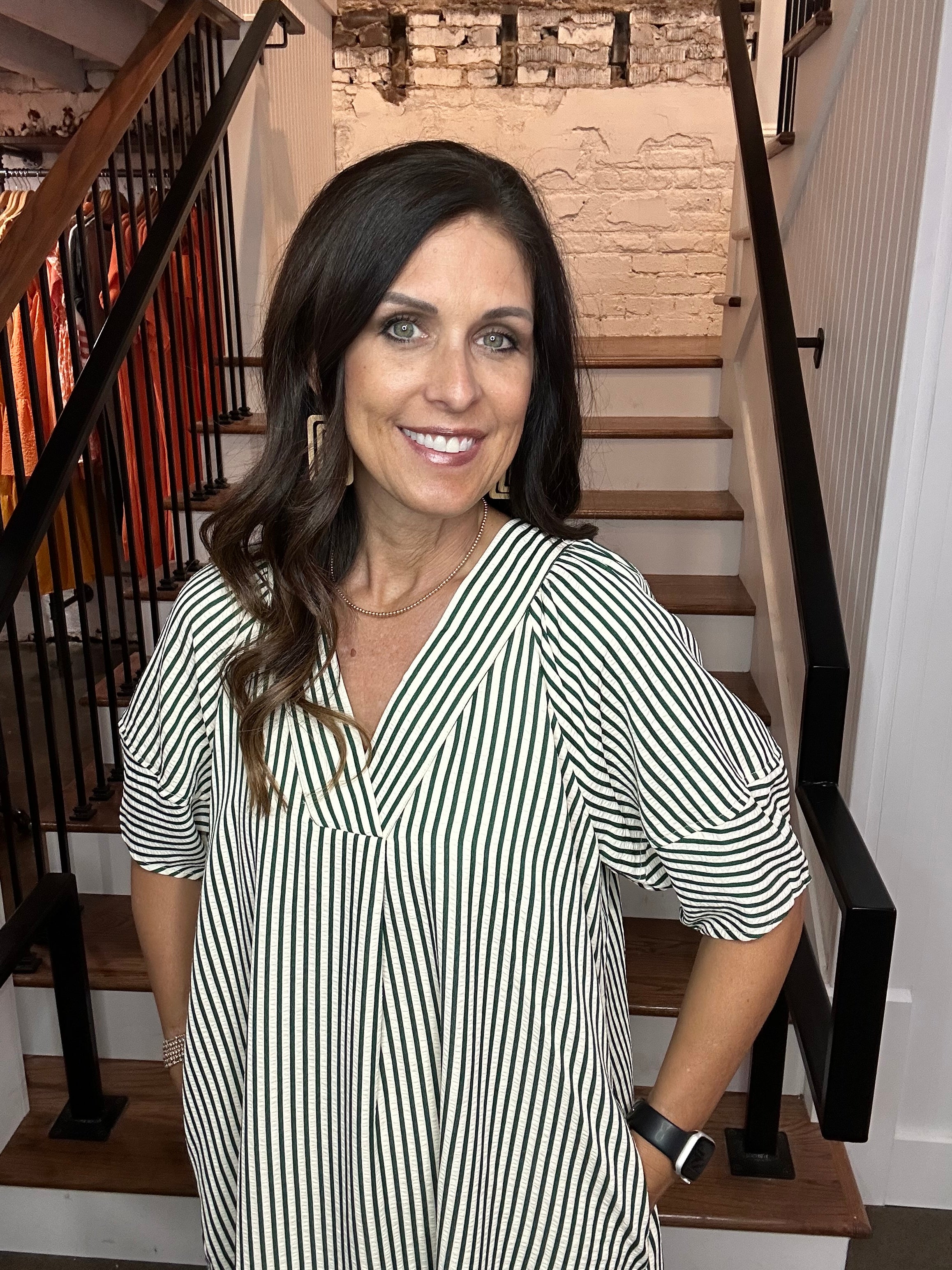 Striped Flow Dress