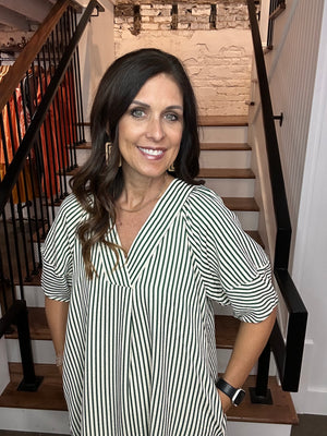 Striped Flow Dress
