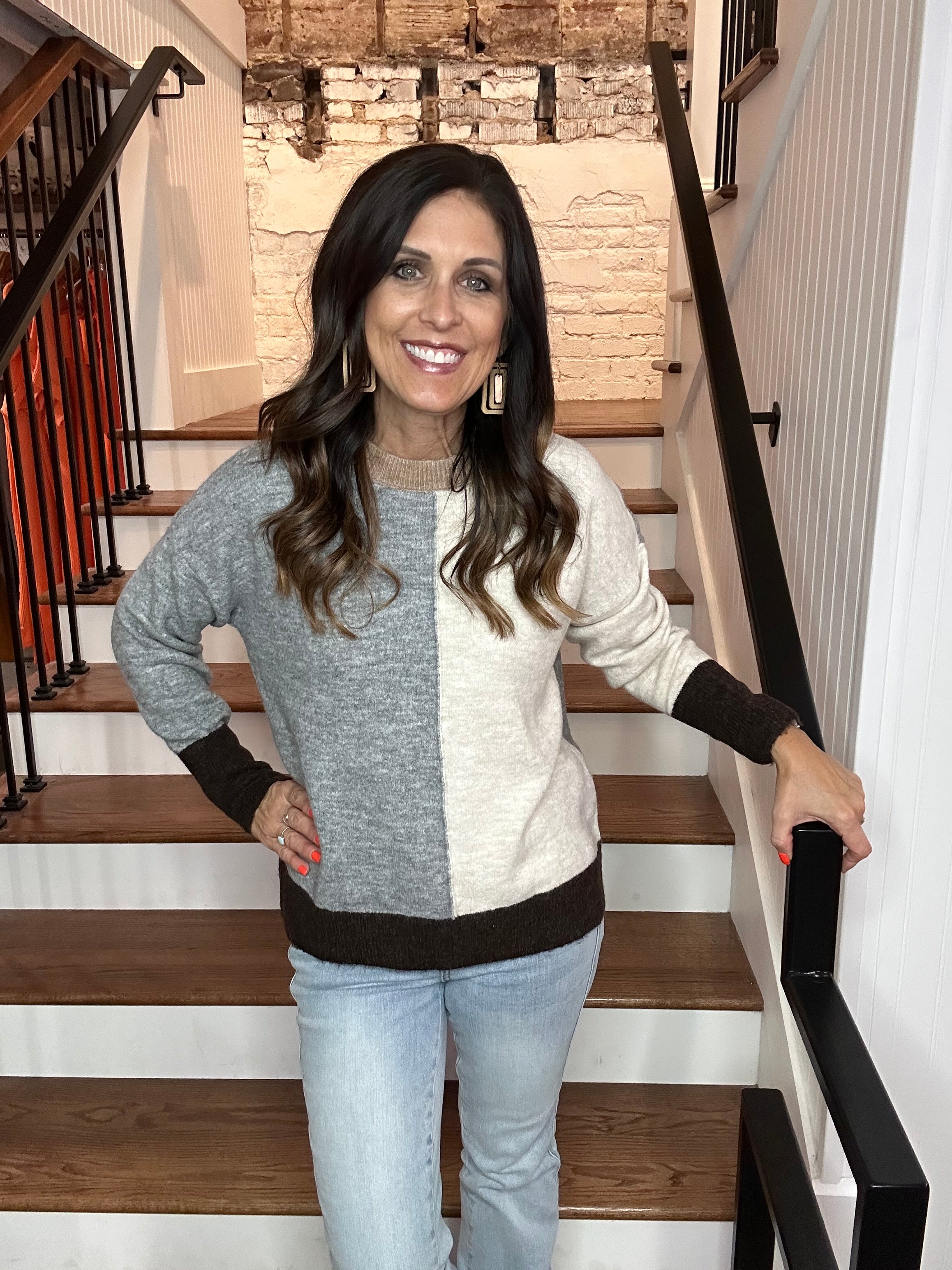 Colorblock Sweater