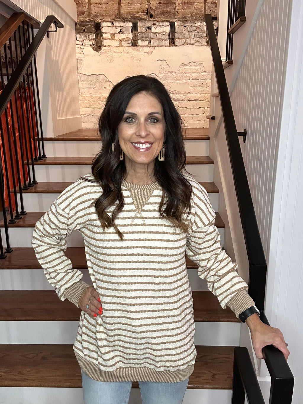 Long Sleeve Stripe Top