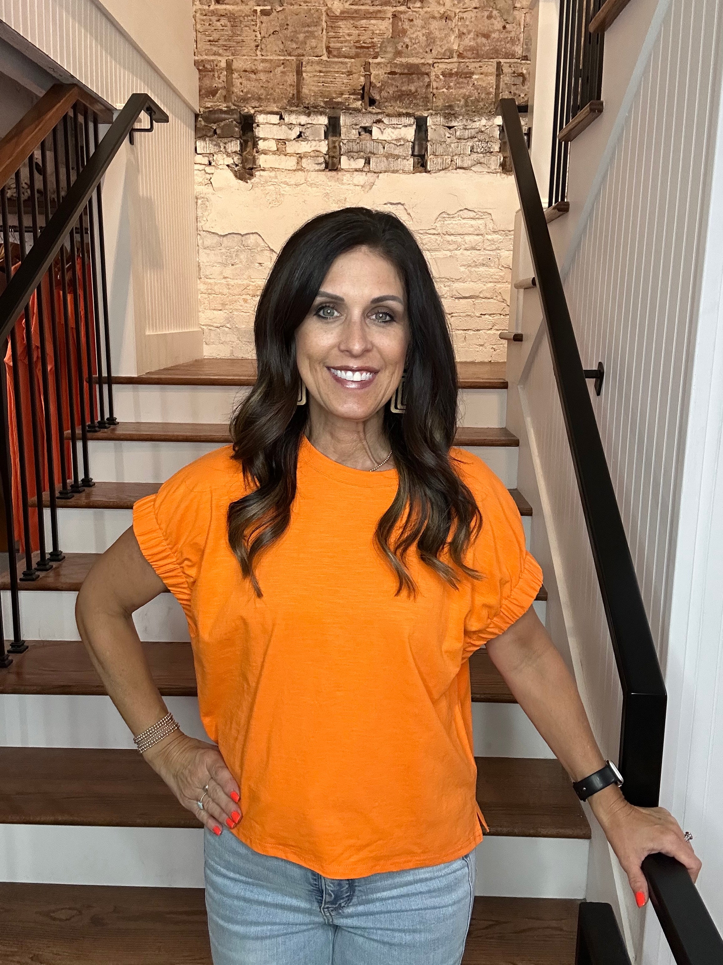 Elastic Sleeve Top