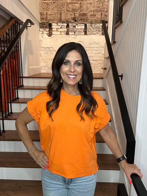 Elastic Sleeve Top