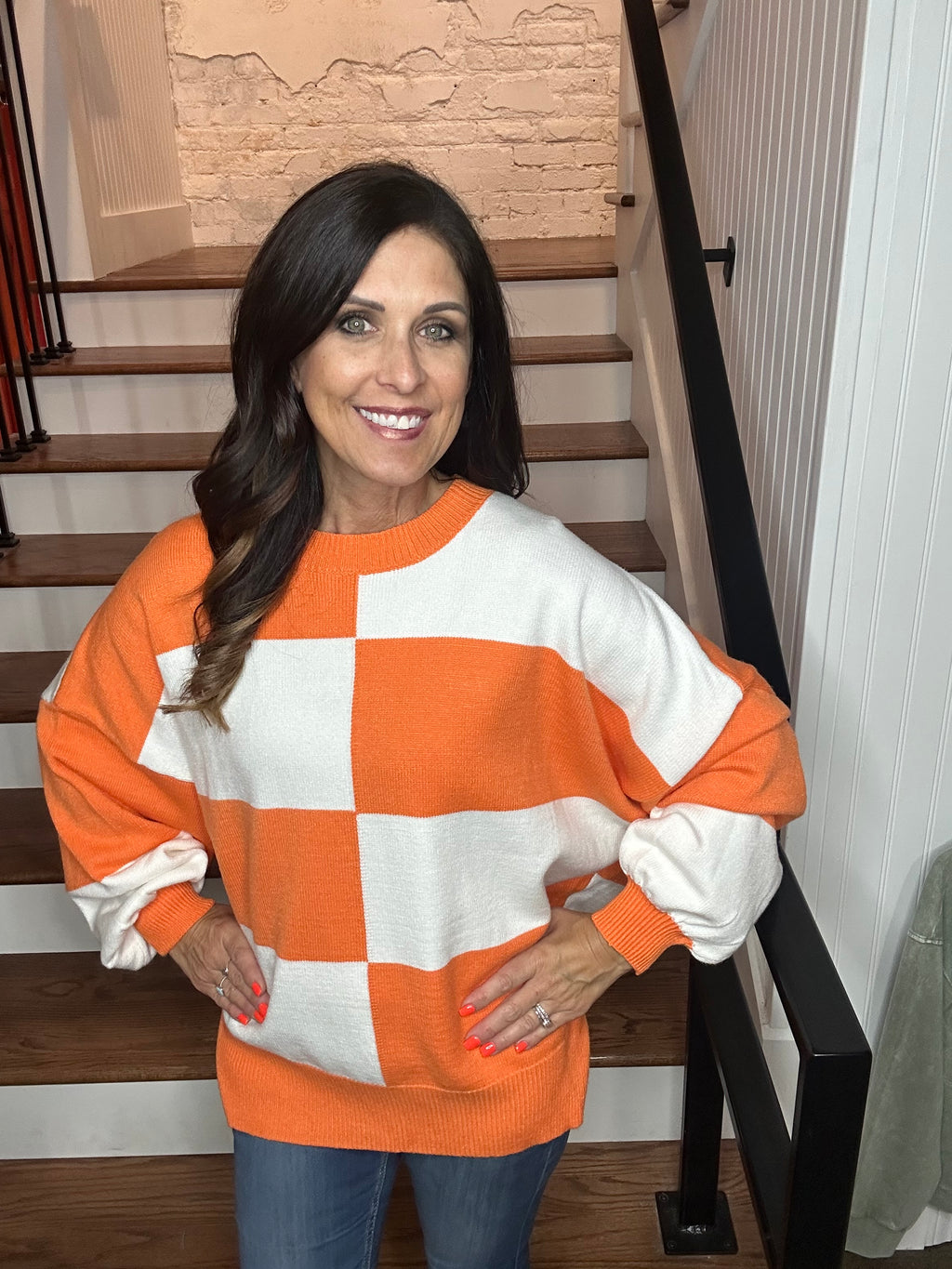 Oversized Checkerboard sweater
