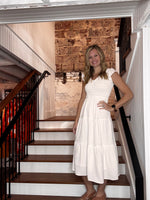 Flutter Sleeve V-neck Dress