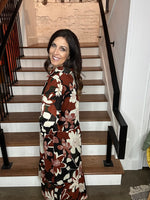 Floral Abstract Print Dress