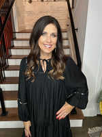 Tiered Long Sleeve Dress