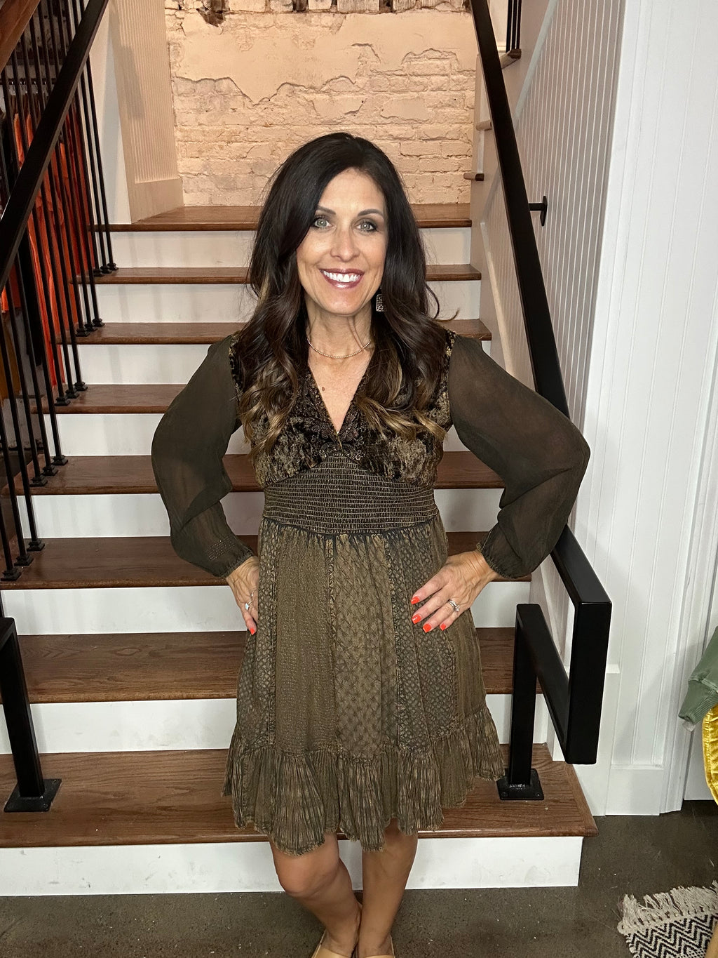 Smocked Patchwork Babydoll