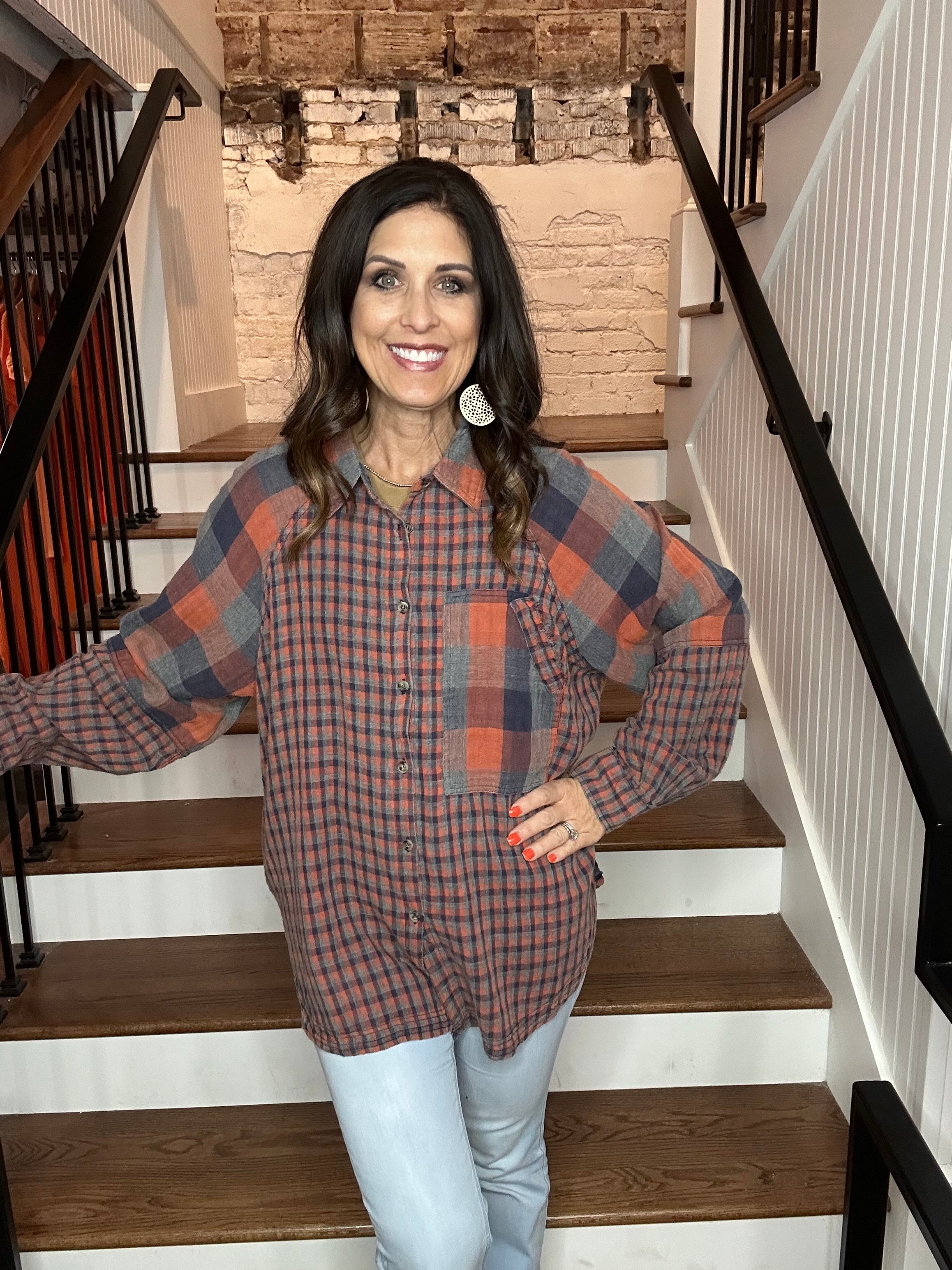 Oversized Flannel Shirt