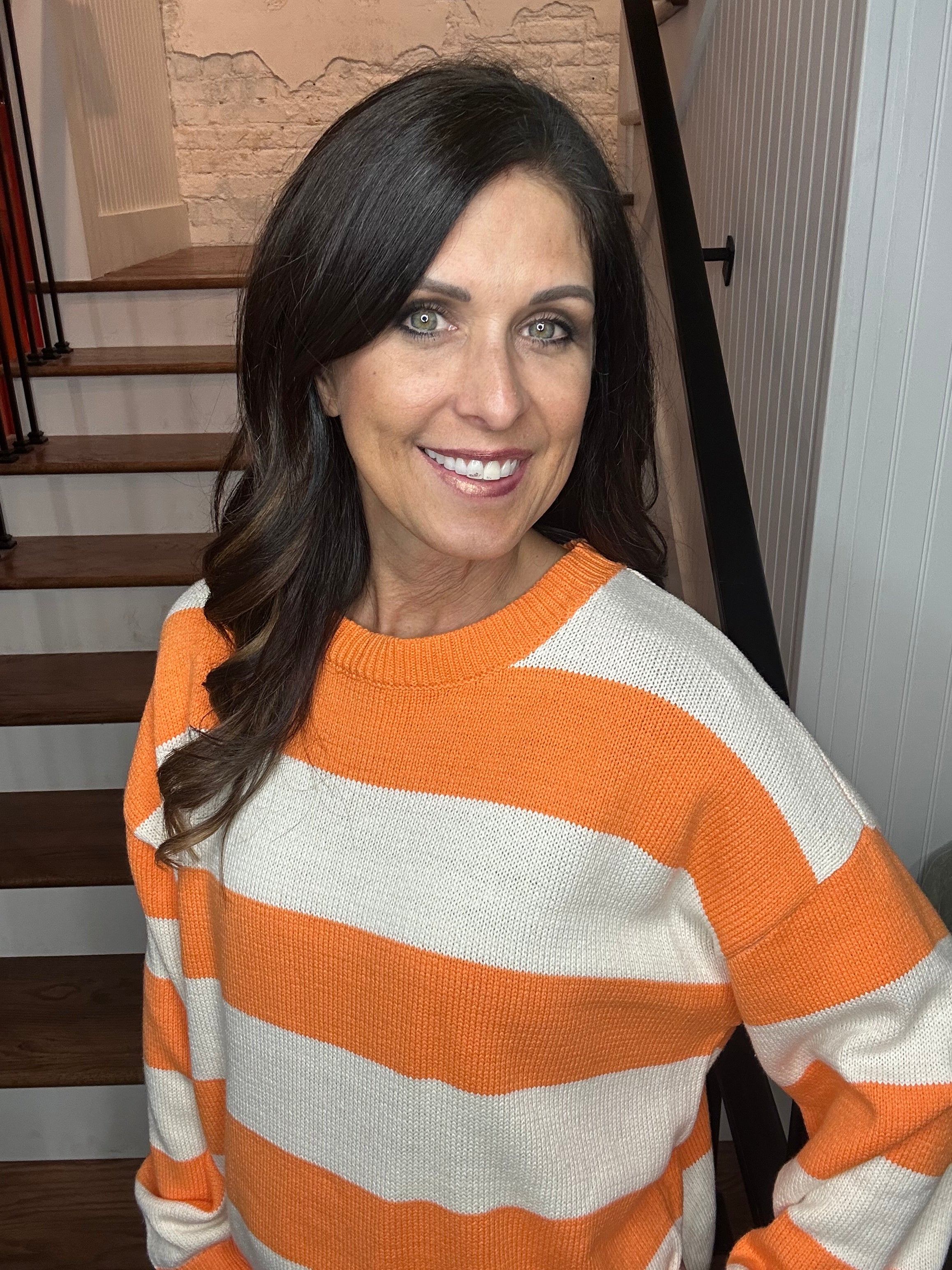 Gameday Striped Sweater