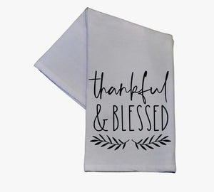 Thankful & Blessed Tea Towel
