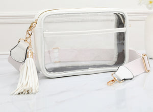 Clear Tassel Crossbody