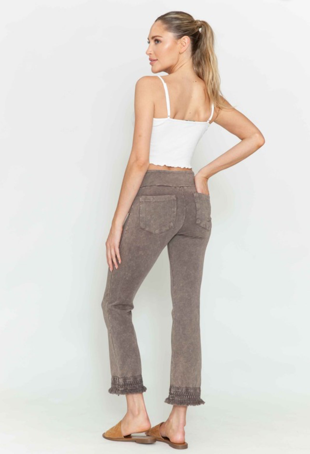 Fringe Trim Pants