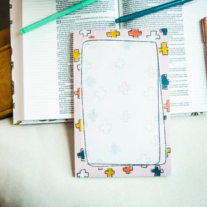 Multicolor Cross Large Notepad