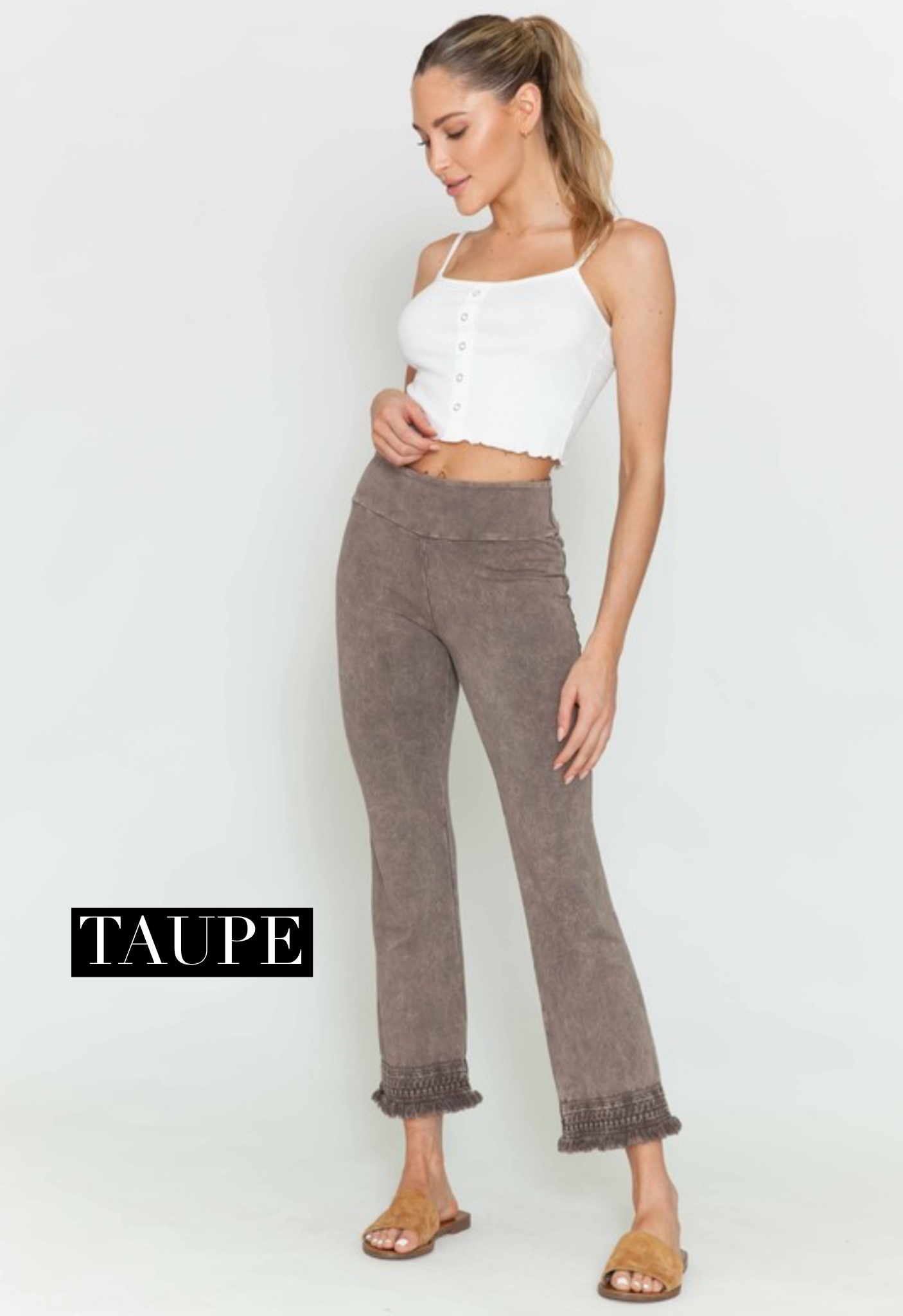 Fringe Trim Pants