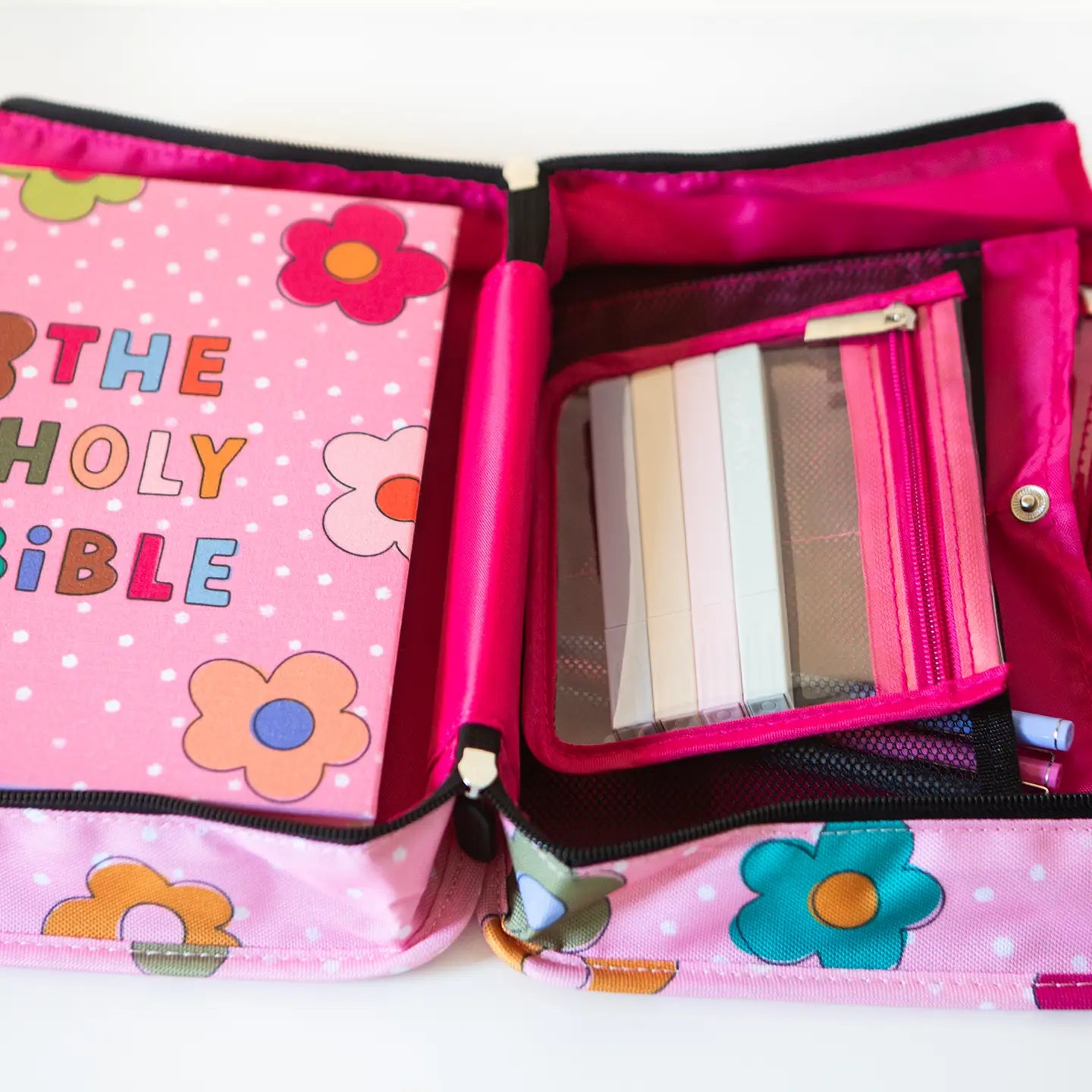 Dots + Daisies Bible Bag