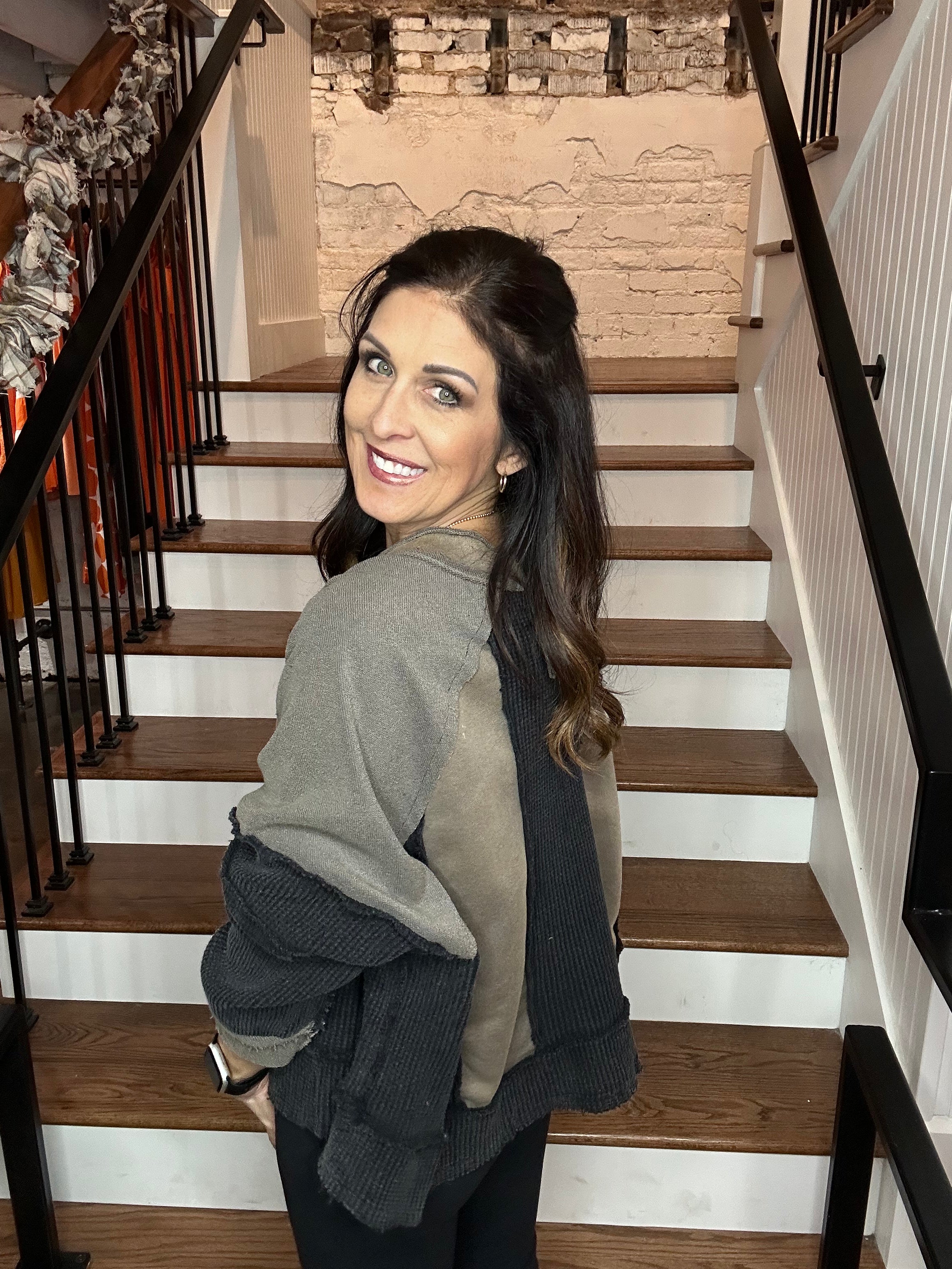 Garment Contrast Top