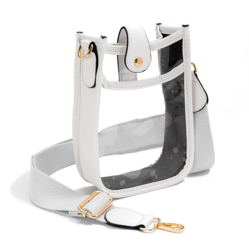 Clear Leather Crossbody