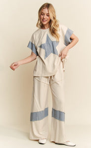 Denim Star Top