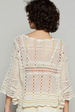 Boat Neck Crochet Top