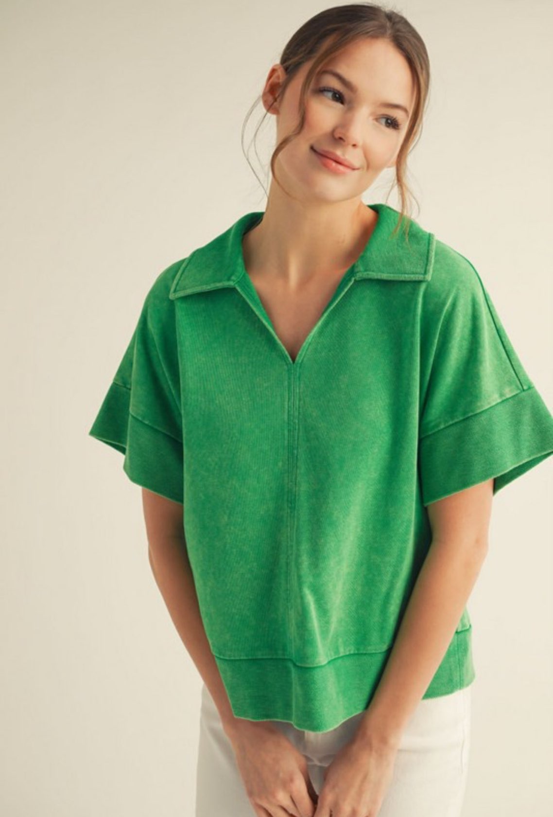 Casual Collar Top