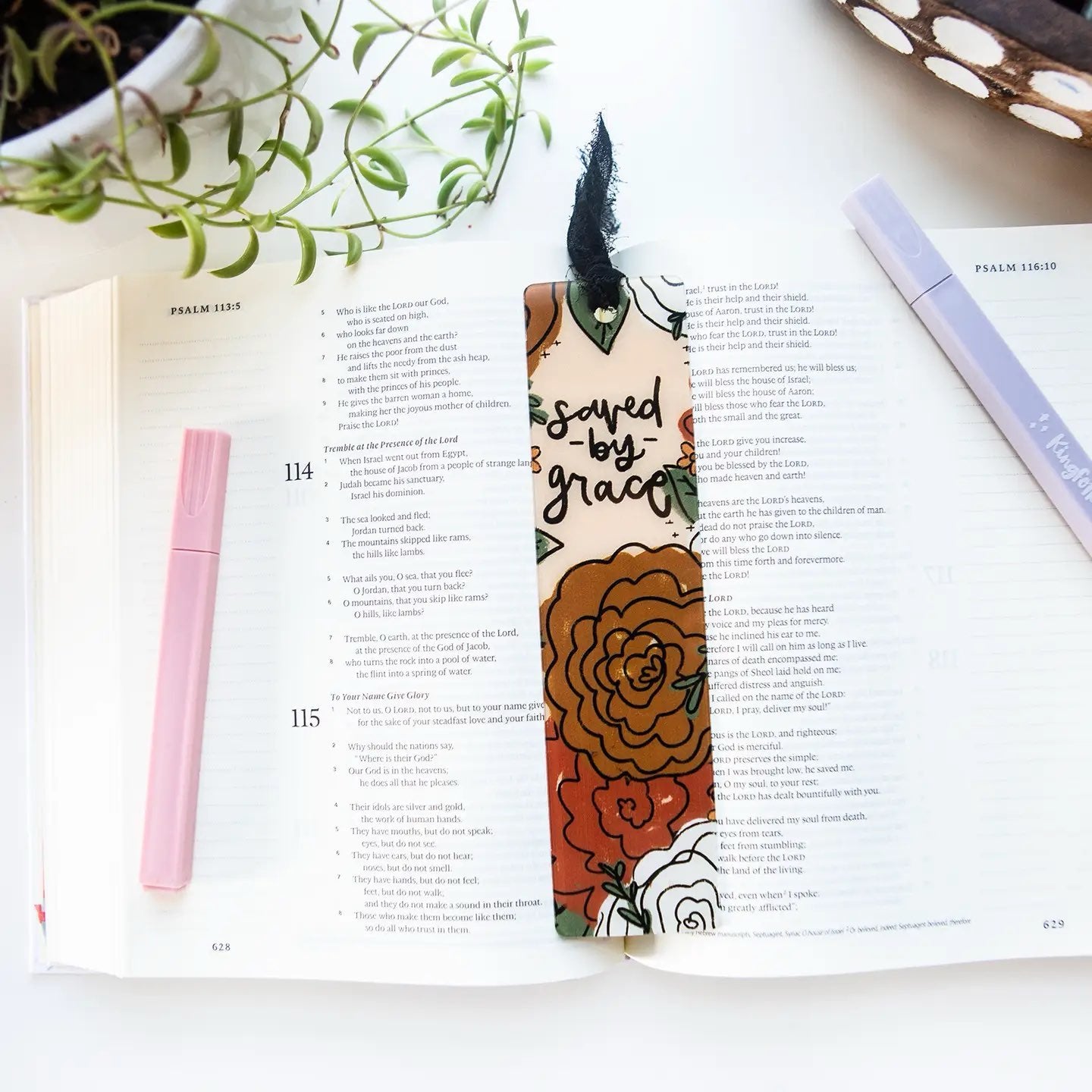 Saved By Grace Acrylic Bookmark