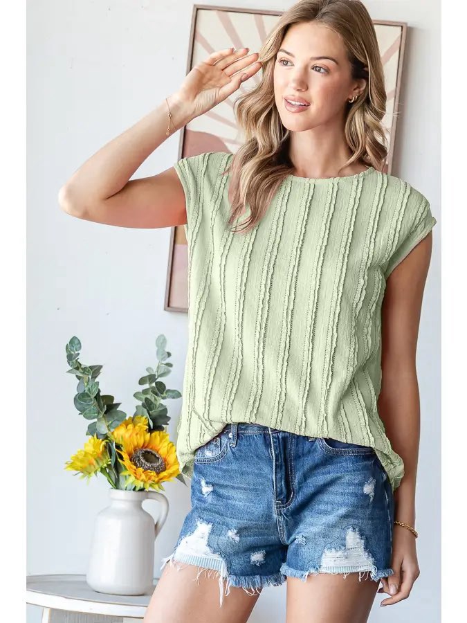 Stripe Textured Top