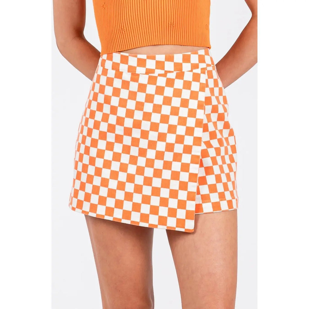 Checkered Skort