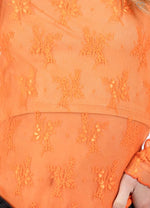 Short Sleeve Lace Floral