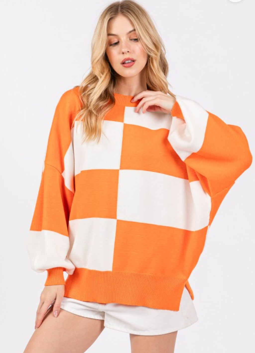 Oversized Checkerboard sweater