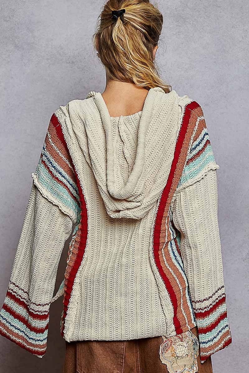 Pattern Pocket Hoodie