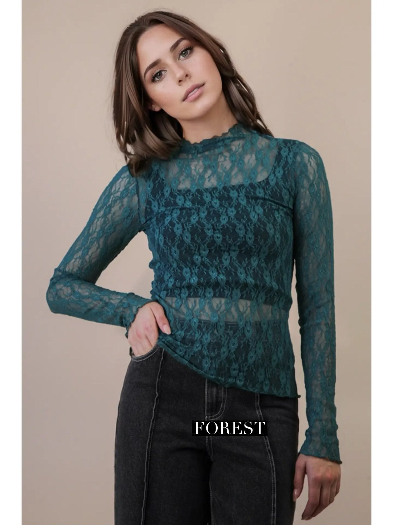 Mesh Lace Top