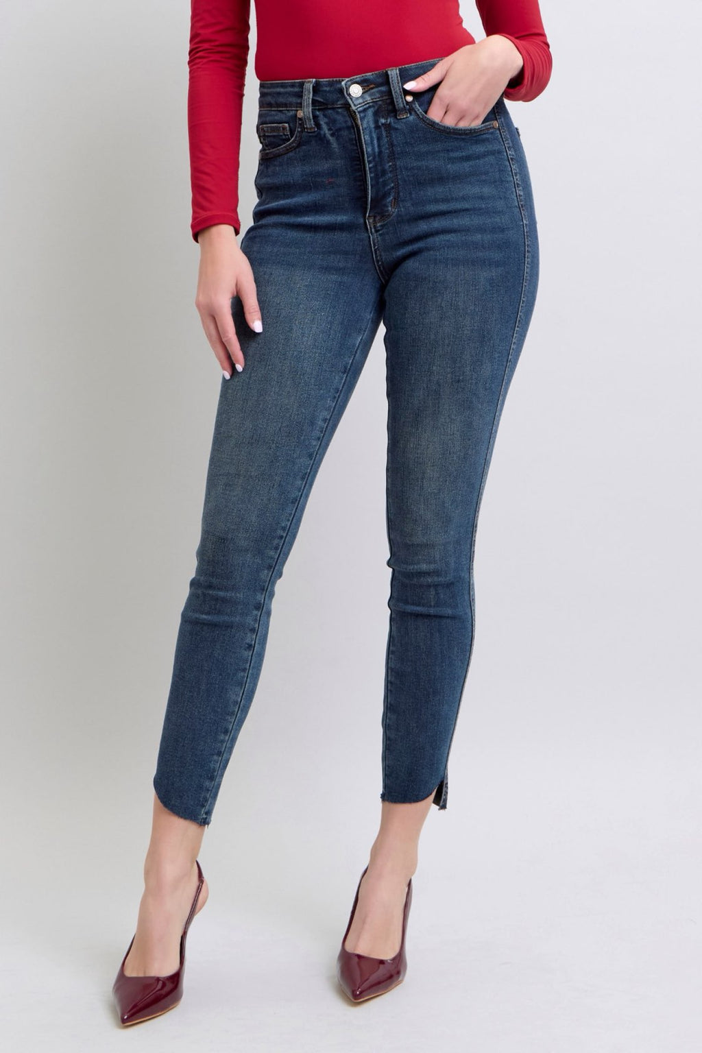 Judy Blue HW Step Hem Skinny