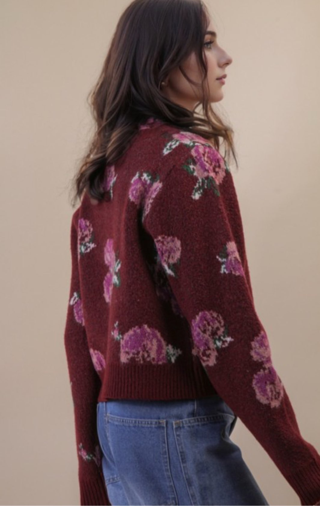 Floral Print Cardigan